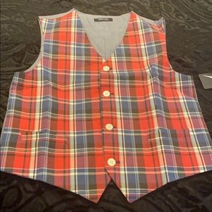Boys plaid vest by Nautica